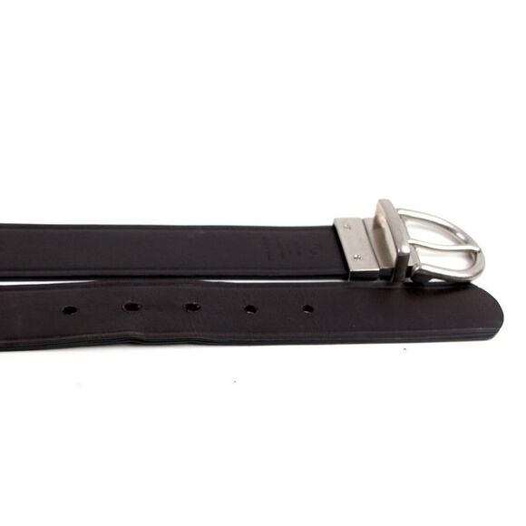 Fossil BLACK BROWN GENUINE LEATHER 1 3/4"Wd CASUAL DRESS REVERSIBLE BELT L (25M - Picture 13 of 16